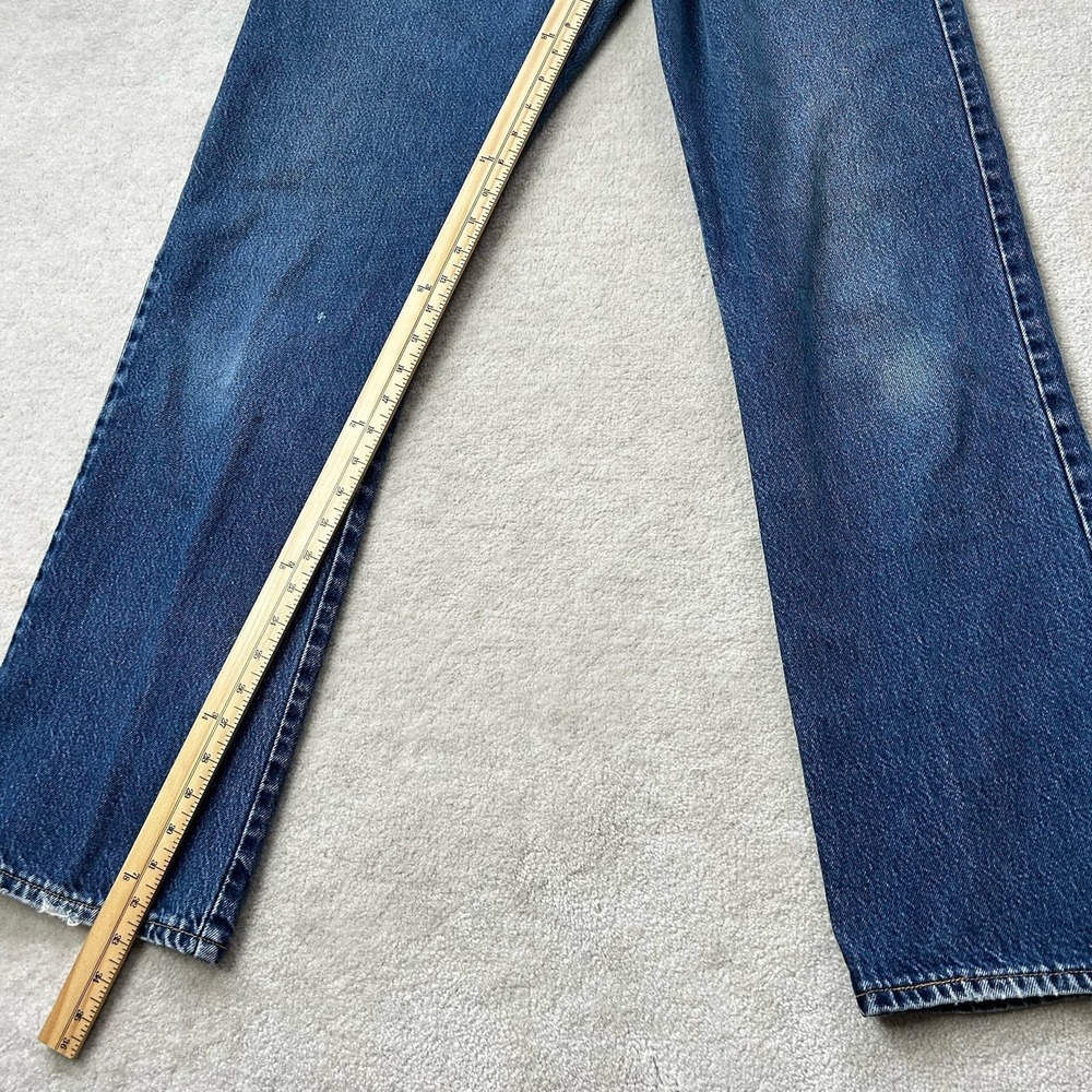 Levis 517 Jeans Mens 34x33 Bootcut 100% Cotton Blue Denim Dark - Picture 6 of 9